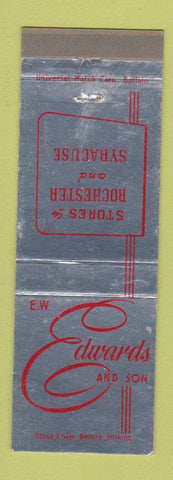 Matchbook Cover - EW Edwards Son Stores Rochester Syracuse NY WEAR