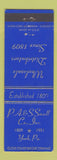 Matchbook Cover - PA & S Small Distributors York PA 1951