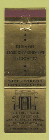 Matchbook Cover - First Bank and Trust Mechnicsburg PA 1959