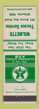 Matchbook Cover - Texaco oil gas Wilmette IL