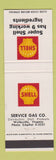 Matchbook Cover - Shell oil gas Wytheville VA