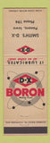 Matchbook Cover - DX oil gas Smith's Panora IA