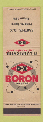Matchbook Cover - DX oil gas Smith's Panora IA