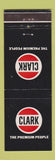 Matchbook Cover - Clark oil gas