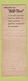 Matchbook Cover - Phillips 66 oil gas Sam Morrell Muskegon MI
