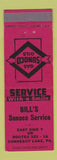 Matchbook Cover - Sunoco oil gas Bill's Conneaut Lake PA