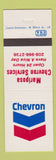 Matchbook Cover - Chevron oil gas Mariposa