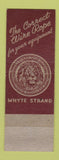 Matchbook Cover - Macwhyte Rope Kenneth Galm Indianapolis IN 1946