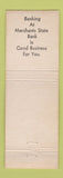 Matchbook Cover - Merchants State Bank North Branch MN 1955