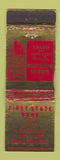 Matchbook Cover - First State Bank Le Roy MN 1953 WORN