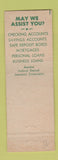 Matchbook Cover - Bank of Lake Placid NY 1959