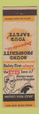 Matchbook Cover - Union Bleachery Greenville SC safety