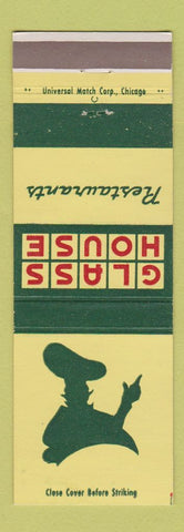 Matchbook Cover - Glass House Restaurants CHAIN