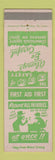Matchbook Cover - Armstrong Rubber Manufacturing Des Moines IA safety