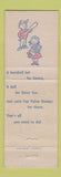 Matchbook Cover - Kroger Grocery TV Stamps