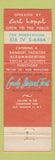 Matchbook Cover - Salisbury Restaurant  East Meadow LI NY WEAR