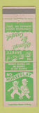 Matchbook Cover - Armstrong Rubber Manufacturing Des Moines IA safety
