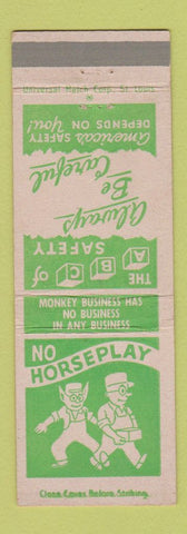 Matchbook Cover - Armstrong Rubber Manufacturing Des Moines IA safety