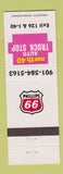 Matchbook Cover - Phillips 66 oil gas North 40 Truck Stop