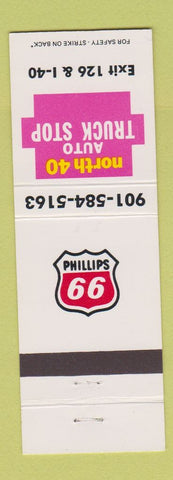 Matchbook Cover - Phillips 66 oil gas North 40 Truck Stop
