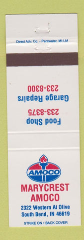 Matchbook Cover - Amoco oil gas Marycrest South Bend IN