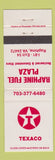 Matchbook Cover - Texaco oil gas Raphine Fuel VA