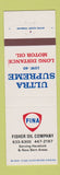 Matchbook Cover - Fina oil gas Fisher Havelock New Bern NC