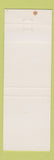 Matchbook Cover - Fina oil gas Fisher Havelock New Bern NC