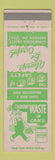 Matchbook Cover - Armstrong Rubber Manufacturing Des Moines IA safety