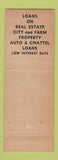Matchbook Cover - First National Bank Wapakoneta OH 1954 WEAR