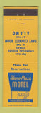 Matchbook Cover - Alamo Plaza Motel Indianapolis IN