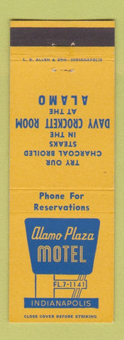 Matchbook Cover - Alamo Plaza Motel Indianapolis IN