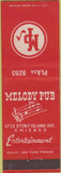 Matchbook Cover - Melody Pub Chicago IL