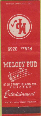 Matchbook Cover - Melody Pub Chicago IL