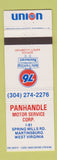 Matchbook Cover - Union 76 oil gas Martinsburg WV