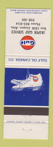 Matchbook Cover - Gulf oil gas Jasper AB