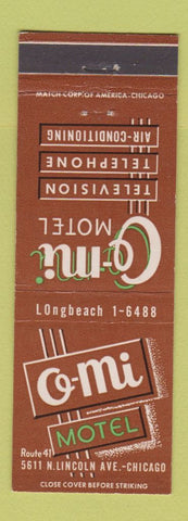Matchbook Cover - O-Mi Motel Chicago IL