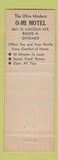 Matchbook Cover - O-Mi Motel Chicago IL