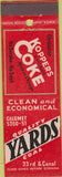 Matchbook Cover - Koppers Coal Coke Lumber? Chicago IL