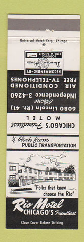 Matchbook Cover - Rio Motel Chicago IL