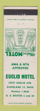 Matchbook Cover - Euclid Motel Cleveland OH