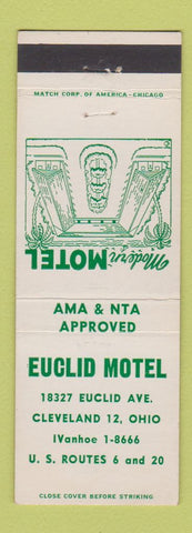 Matchbook Cover - Euclid Motel Cleveland OH