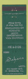 Matchbook Cover - Debbs Sahara Motel St Petersburg FL