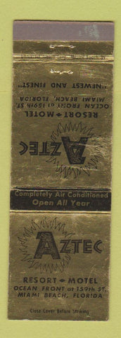 Matchbook Cover - Aztec Resort Motel Miami Beach FL