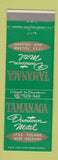 Matchbook Cover - Tamanca Downtown Motel New Orleans LA