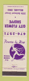 Matchbook Cover - City Flower Shoppe Bellaire OH