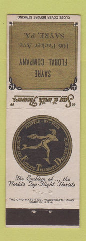 Matchbook Cover - Sayre Floral Company Flowers Sayre PA