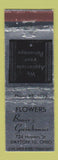 Matchbook Cover - Bower's Greenhouses Flowers Dayton OH