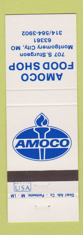Matchbook Cover - Amoco Food Shop oil gas Montgomery City MO