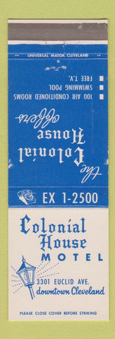 Matchbook Cover - Colonial House Motel Cleveland OH